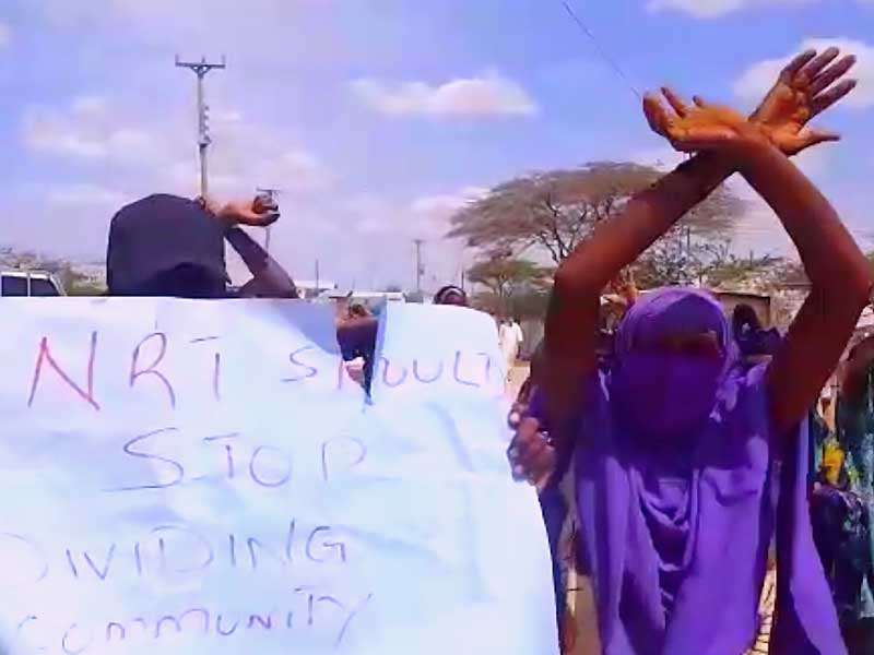 Protest Against NRT in Merti Sub-County, Kenya, May 8, 2021