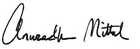 Anuradha Mittal's signature