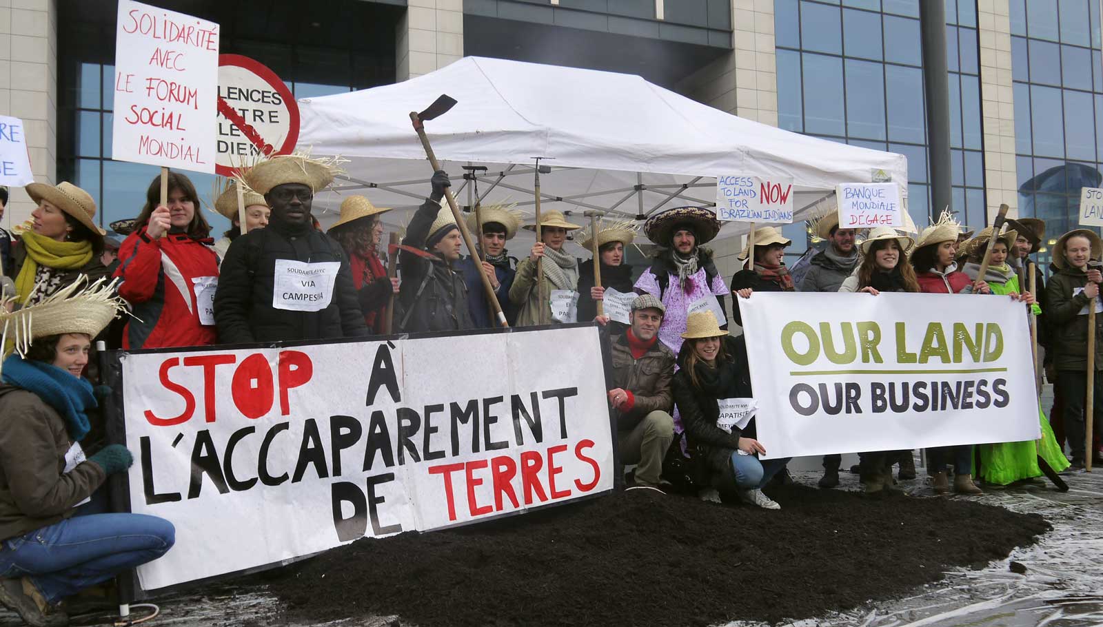 Mobilization by Belgian members of the campaign in Brussels, March 2015