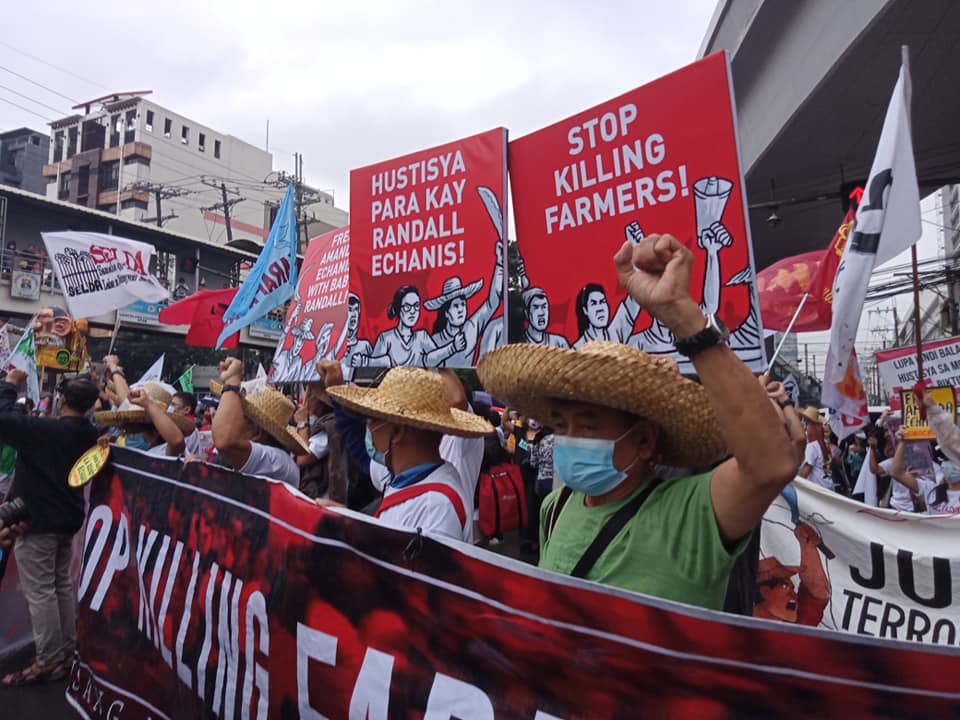 Farmers lead protest against extrajudicial killings in the Philippines