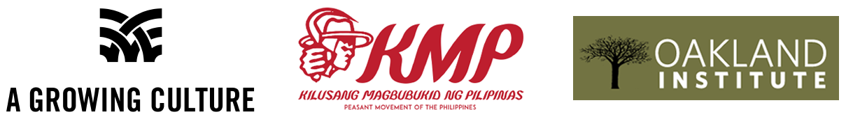 KMP, AGC, Oakland Institute logos