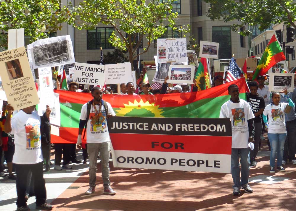 Protest for Human Rights in Ethiopia, Oakland, CA Credit: Elizabeth Fraser Protest for Human Rights in Ethiopia, Oakland, CA Credit: Elizabeth Fraser