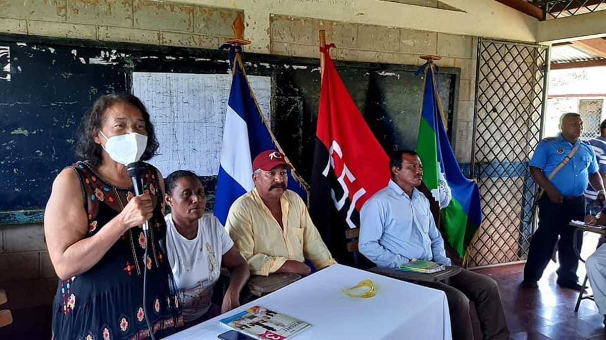 Rose Cunningham, Mayor of Waspam in Santa Clara carrying out consultation for gold company.