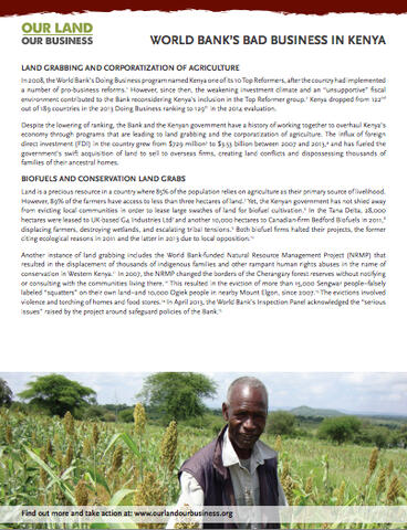 The World Bank's Bad Business in Kenya cover