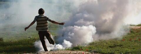 "Nabi Saleh Protest" Credit: Fred Jennings https://www.flickr.com/photos/simnatic/6971879819. CC BY-NC-SA 2.0, image cropped and resized from original.