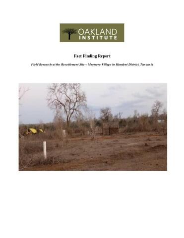 Field Research Msomera Resettlement Site October 2022