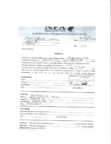 Eviction Notice 1 
