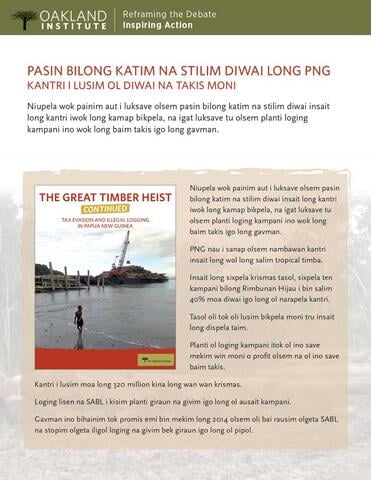 Tokpisin factsheet cover.