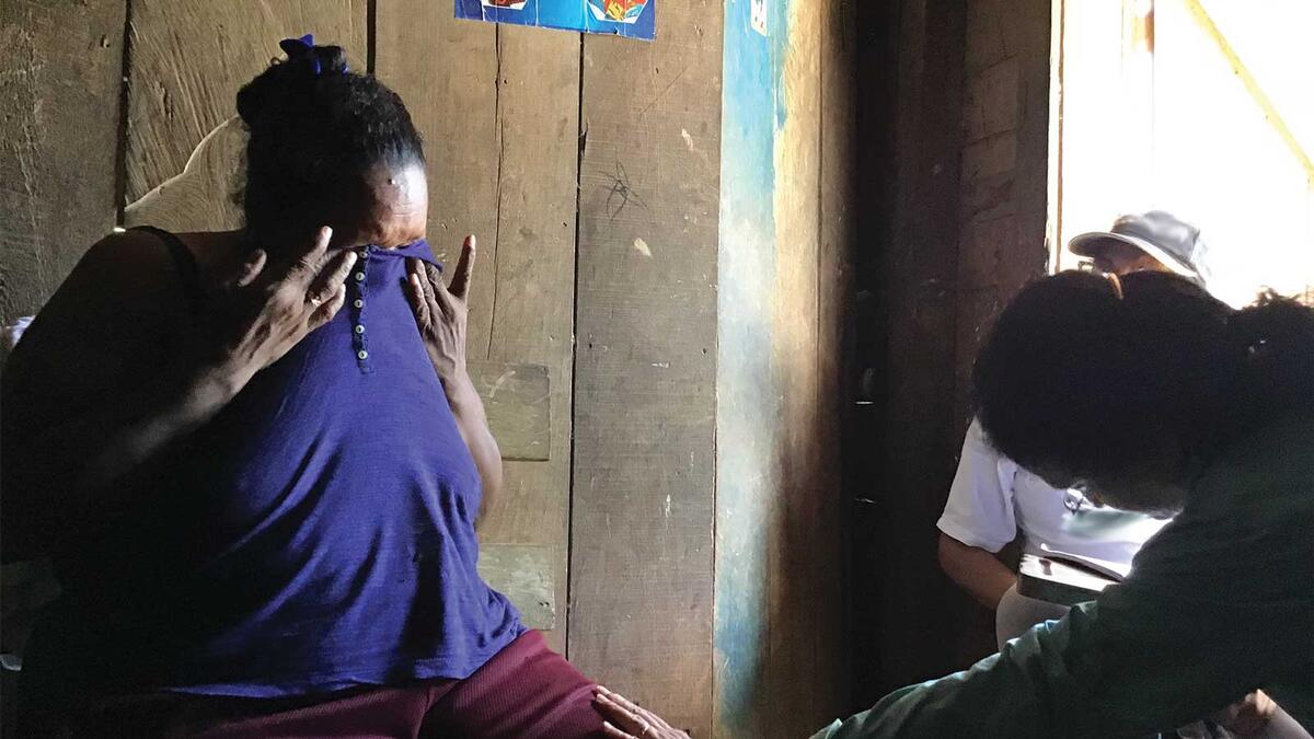 Miskitu villager shares her testimony