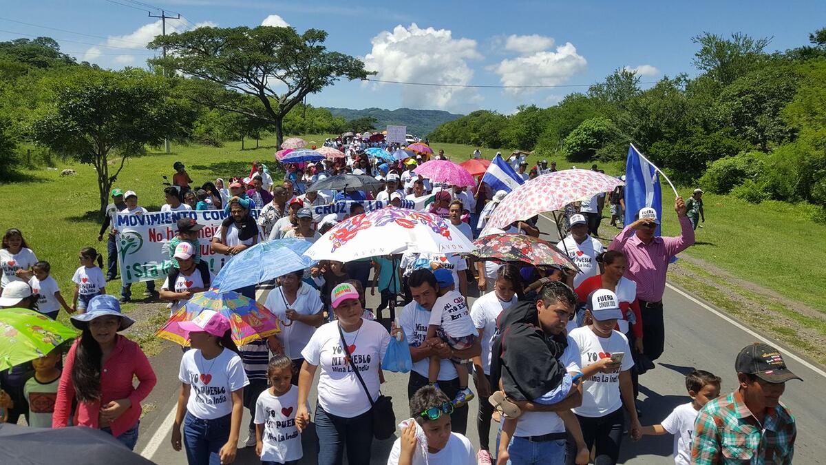 Protest by the Movimiento Comunal de Santa Cruz de la India. Source: Movimiento Comunal Santa