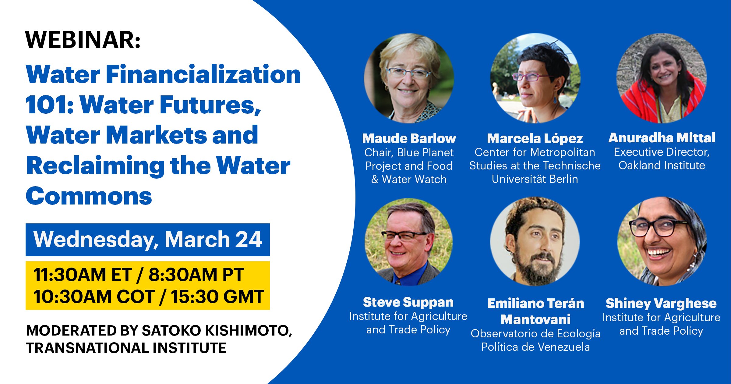 Water Financialization 101 flyer