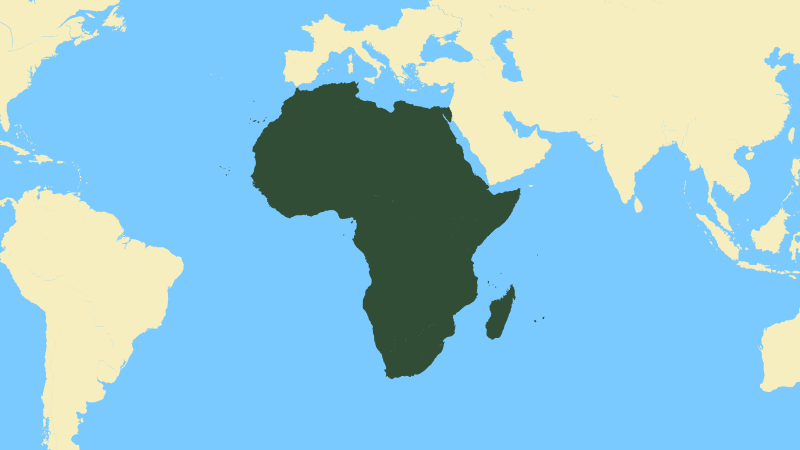 World map - Africa