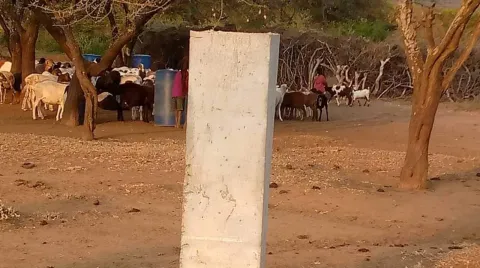 Beacon placed adjacent to boma