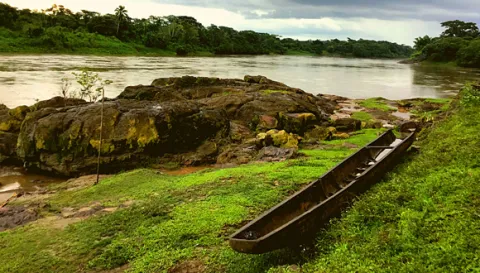 Pangas, wooden boats used by the Indigenous, for their livelihoods on Rio Coco