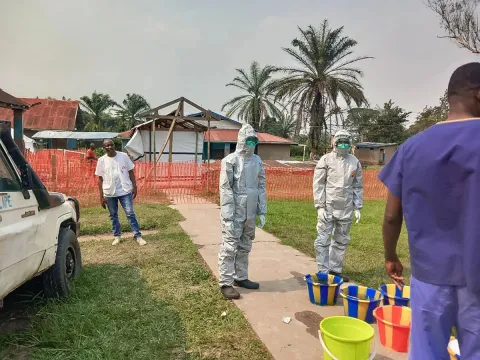 Staff supporting the response to the Ebola outbreak. Democratic Republic of Congo, September 2025 © MSF