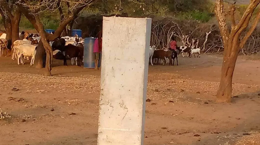 Beacon placed adjacent to boma
