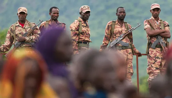 Soldiers in Kibish, 2012. Credit: The Oakland Institute