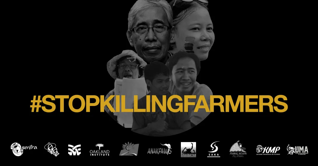 #STOPKILLINGFARMERS campaign poster