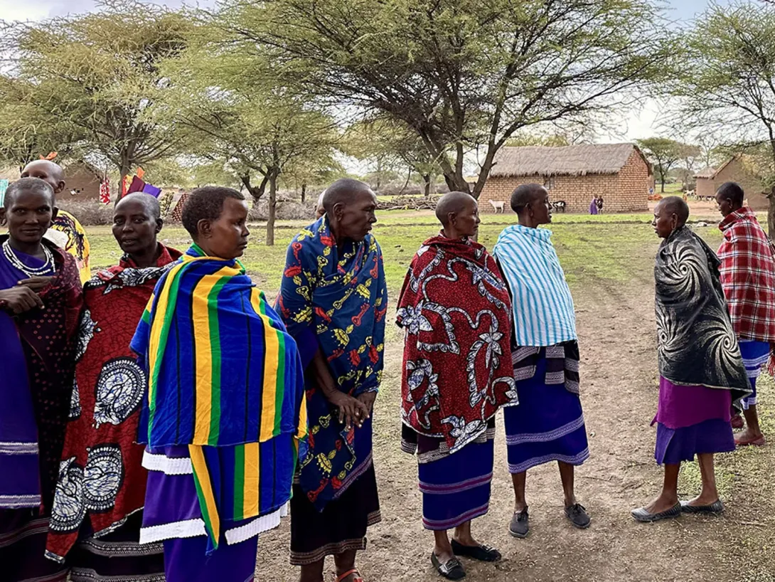 Maasai women impacted by World Bank REGROW project