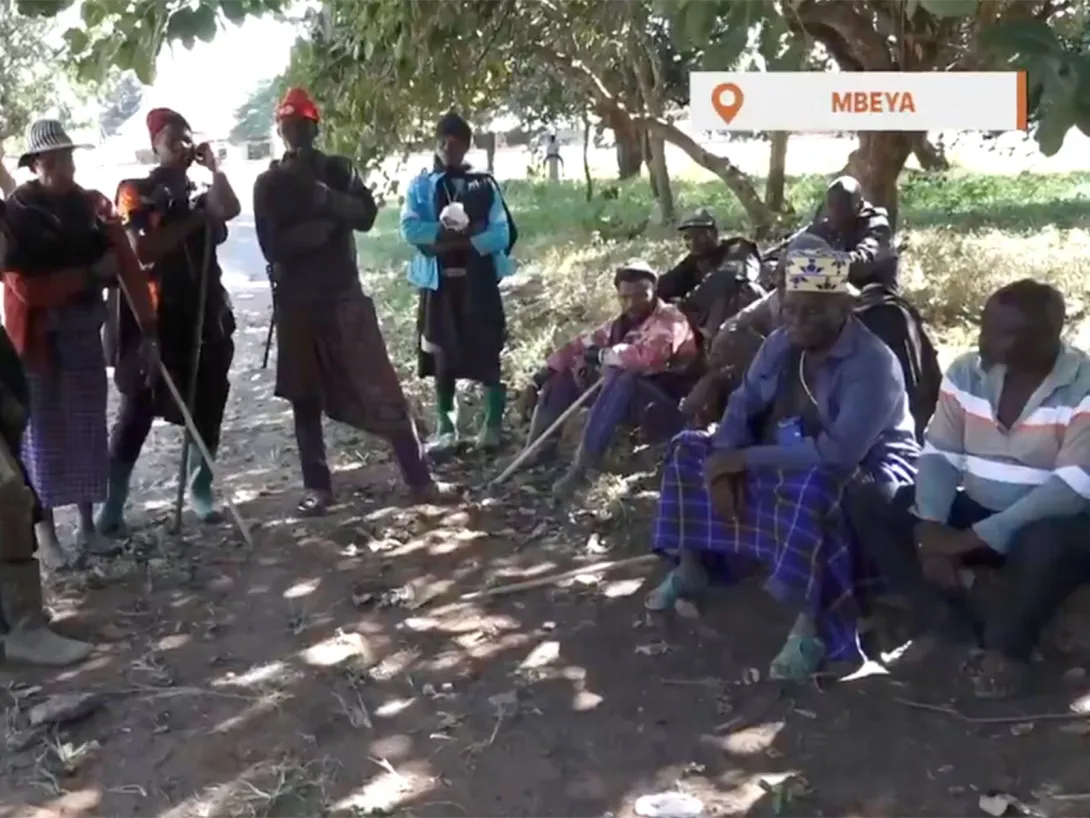 Pastoralists recounting the murder of Mr. Igembe. Source: East Africa TV