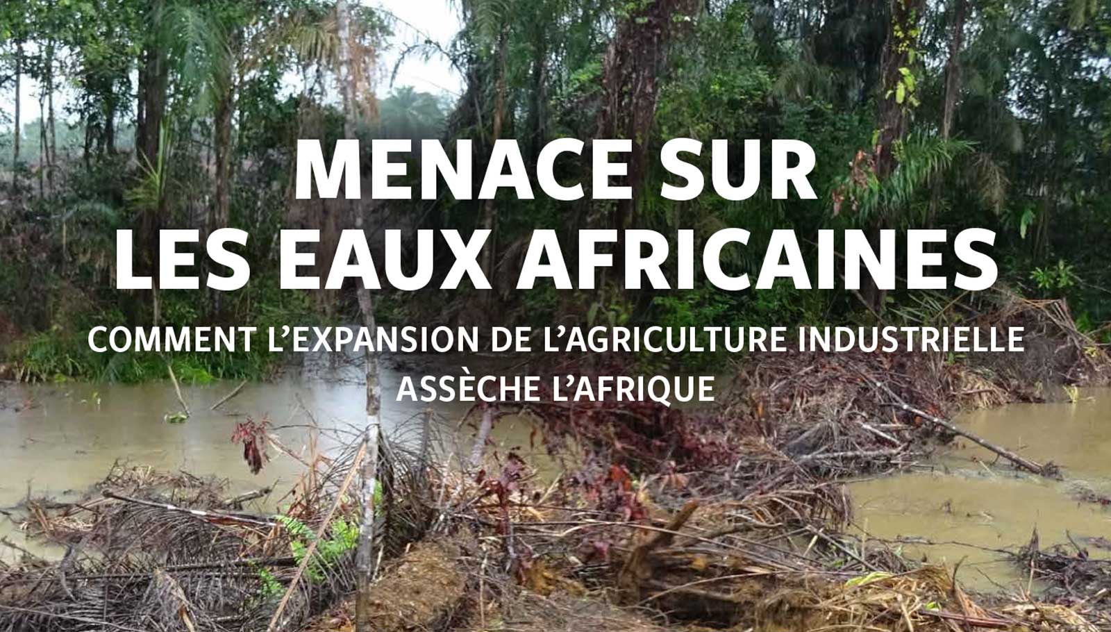 Menace sur les eaux africaines rapport graphique