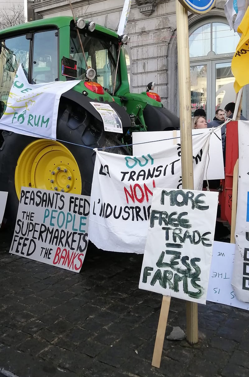 Manifestations d'agriculteurs à Bruxelles