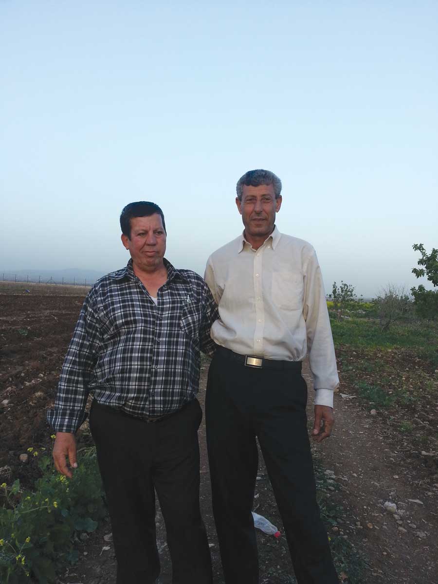 Jamal Abou Baker and his brother Soleman, farmers from Zbuba village. Credit: The Oakland Institute