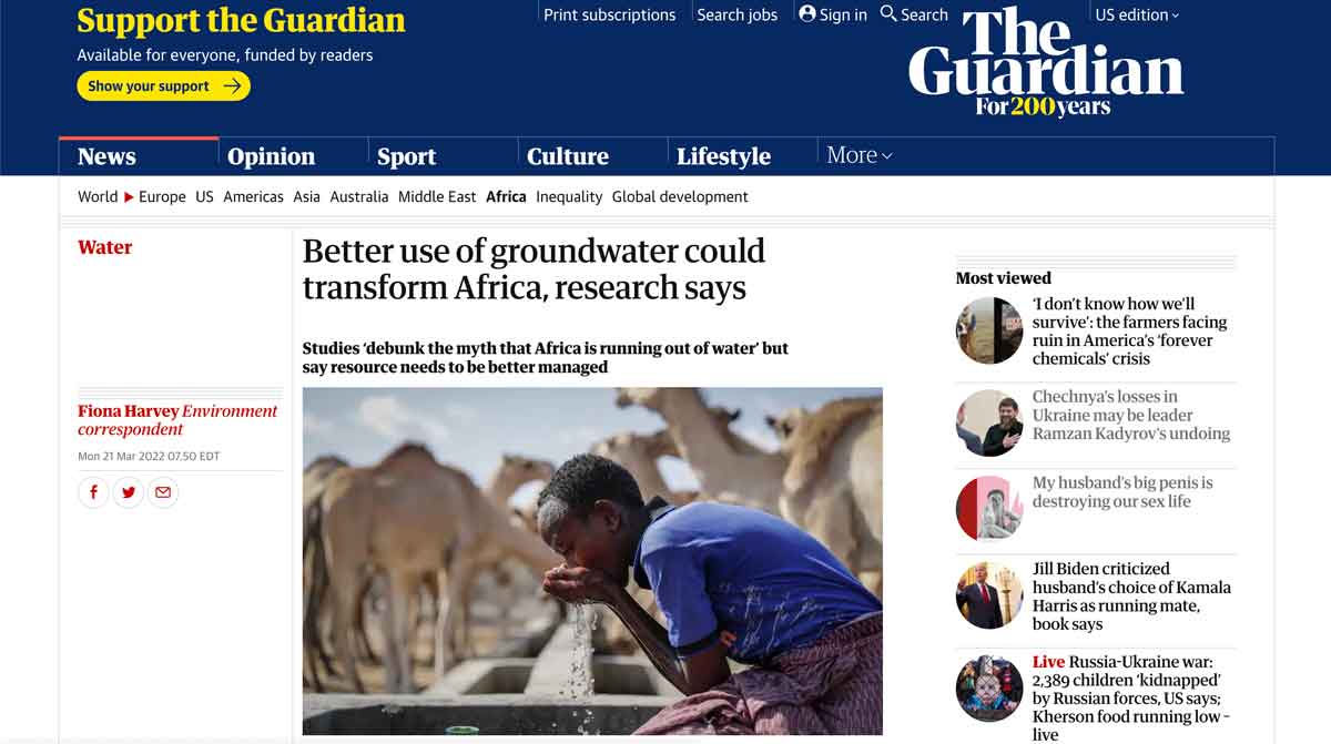 Guardian article screenshot