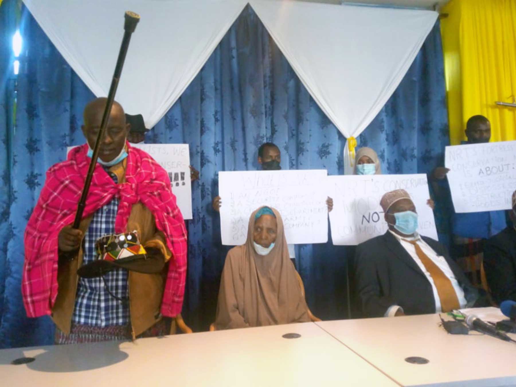 November 17, 2021 press conference held by pastoralists in Nairobi.