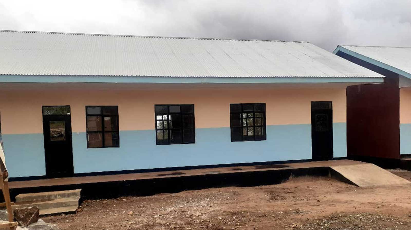 Painted primary school in Msomera village.