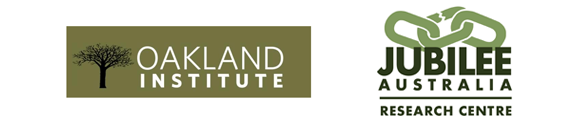 Oakland Institute and Jubilee Australia logos