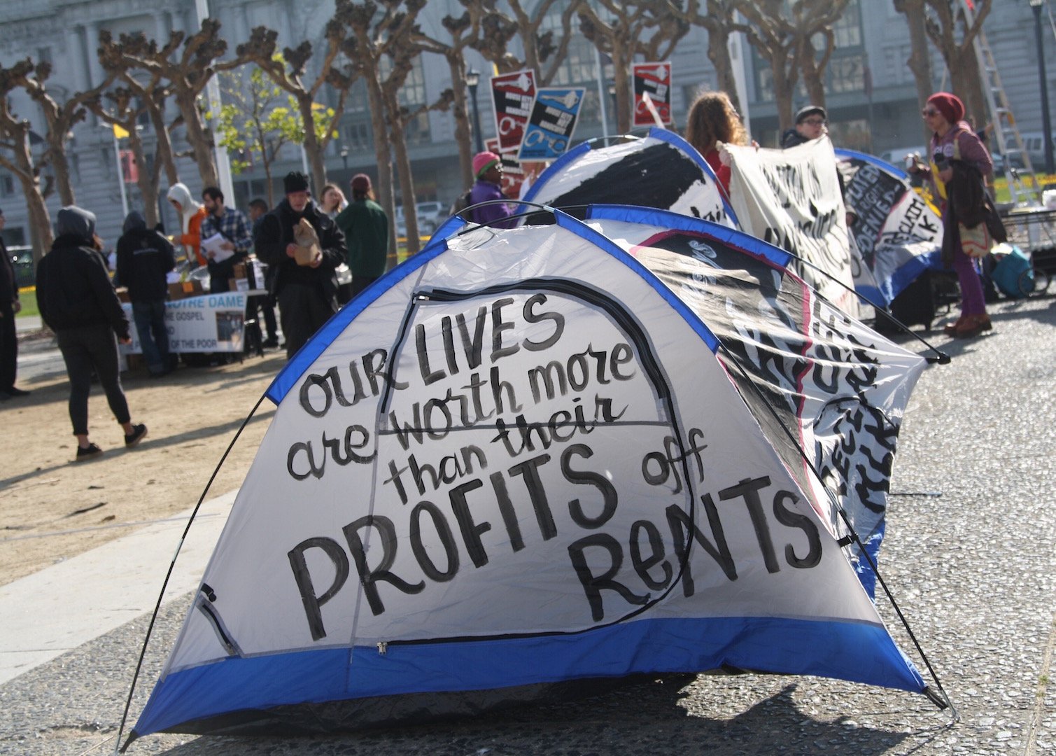 &ldquo;People didn&rsquo;t create homelessness, but are blamed for it,&rdquo; said Bilal Ali, organizer at the Coalition for the Homelessness, at the homeless people&rsquo;s assembly. &ldquo;We are not afraid of Donald Trump. We have to organize or die. People bring change.&rdquo;