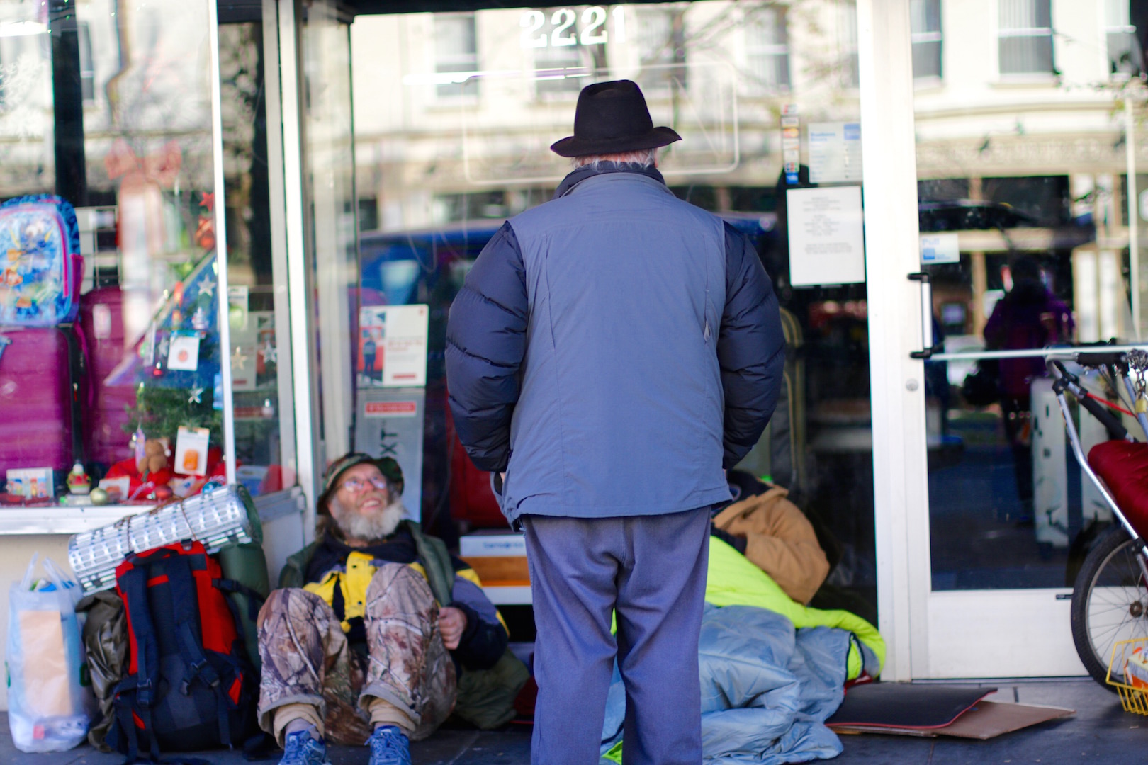 J.C. Orten makes his morning run serving the homeless in downtown Berkeley