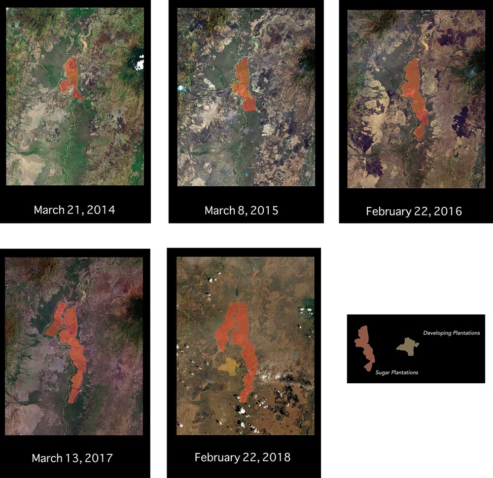 The expansion of sugar plantations in Lower Omo © Massimo Lambert-Mullen / Oakland Institute