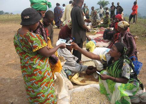 A seed fair in Democratic Republic of Congo. Credit: Alexa Reynolds, ACF DR Congo