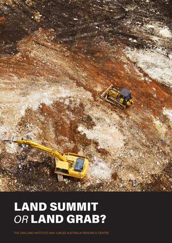 Report cover: Gilford Ltd. clearing land in West Pomio © Paul Hilton / Greenpeace